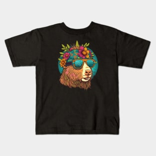 Capybara Hippie Kids T-Shirt